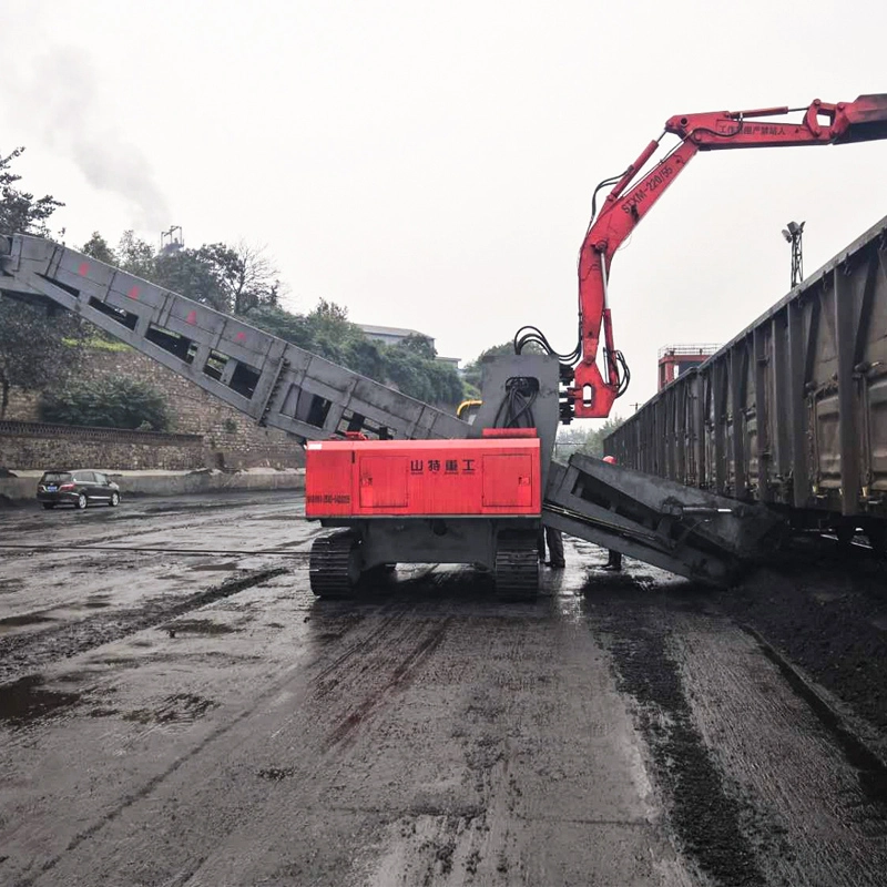 High-performance train coal unloader