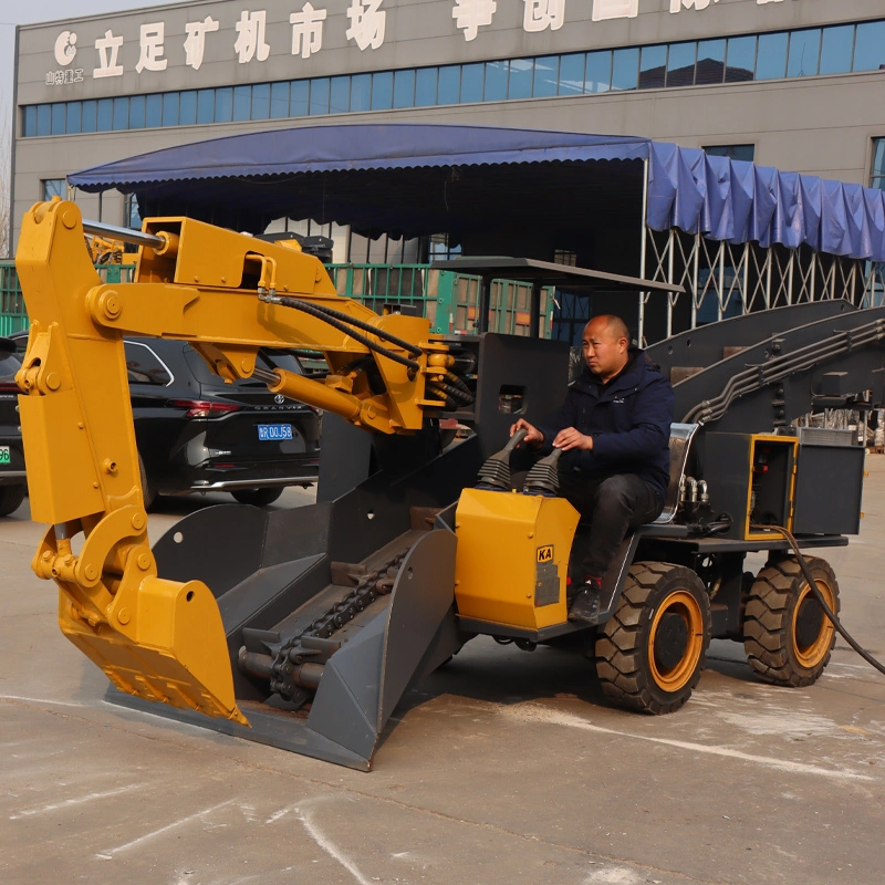 High-efficiency wheeled slag raking machine (with conveyor)